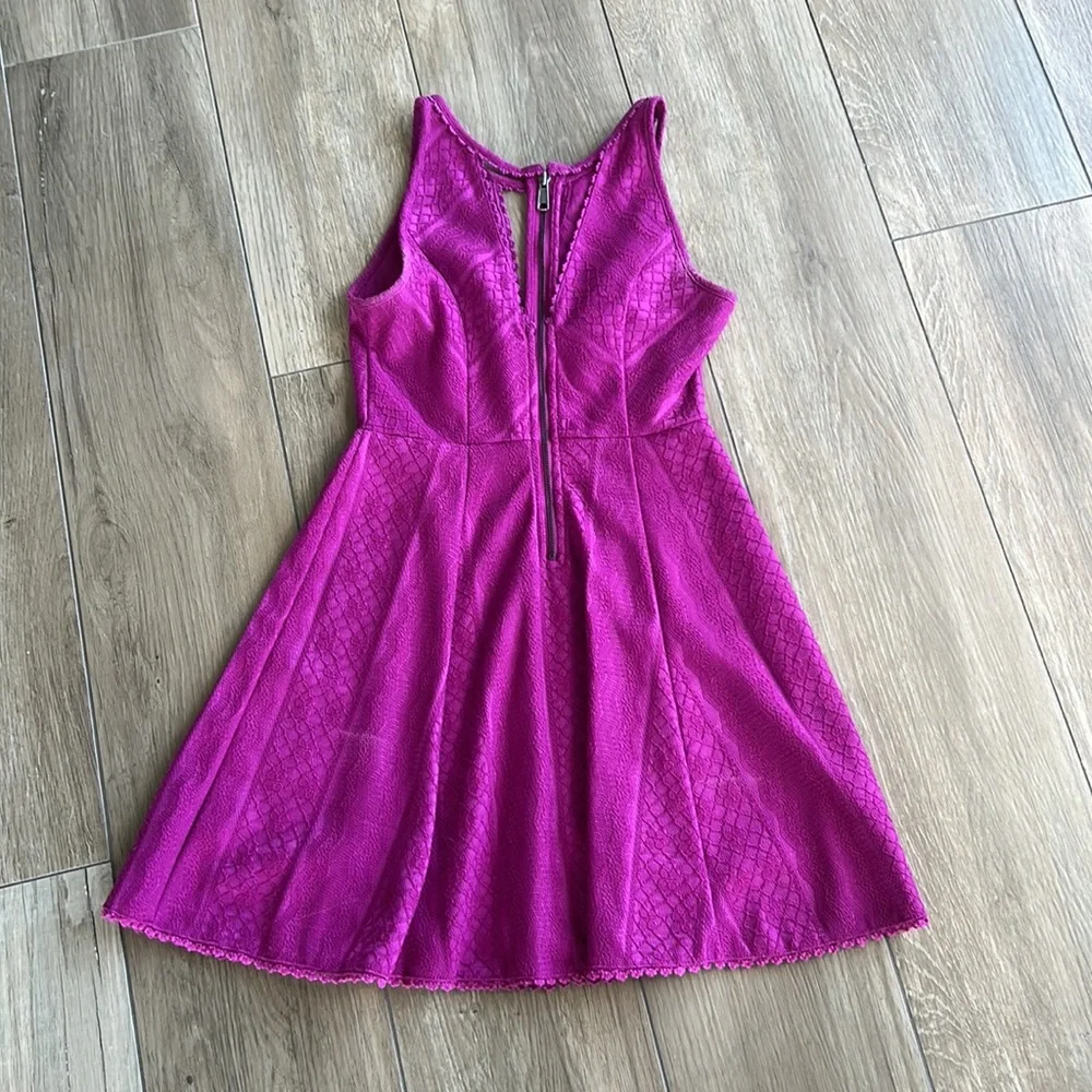 FREE PEOPLE Miss Connections Dress Fit & Flare Sleeveless Cutout Lace 4